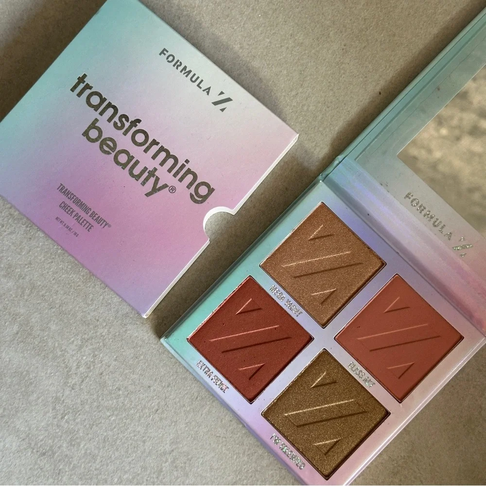 Formula Z Transforming Beauty Cheek Palette with Blush, Highlighter, and Bronzer